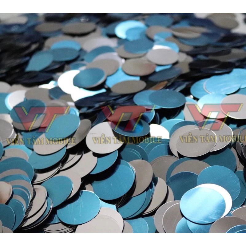 Miếng Dán Kim Loại Hình Tròn Hít Nam Châm Dùng Để Giữ Điện Thoại / Máy Tính Bảng