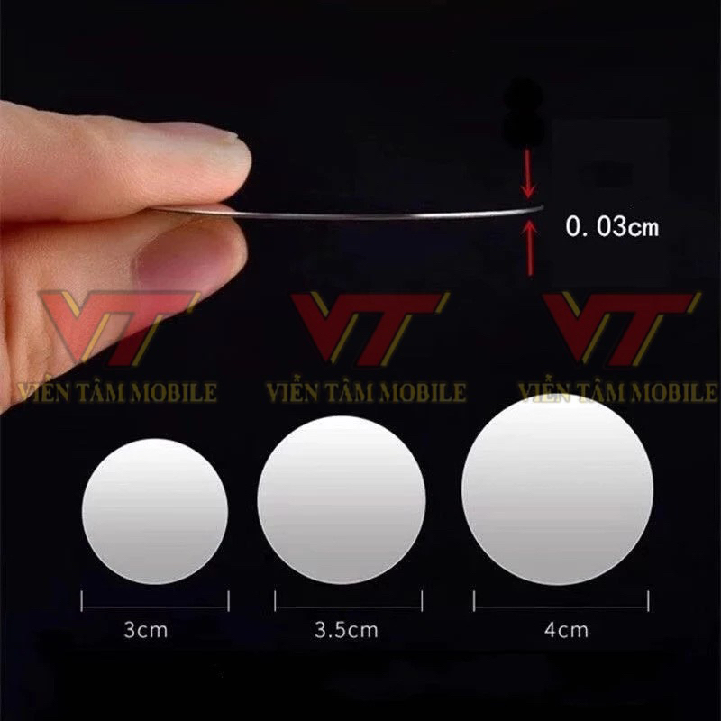 Miếng Dán Kim Loại Hình Tròn Hít Nam Châm Dùng Để Giữ Điện Thoại / Máy Tính Bảng