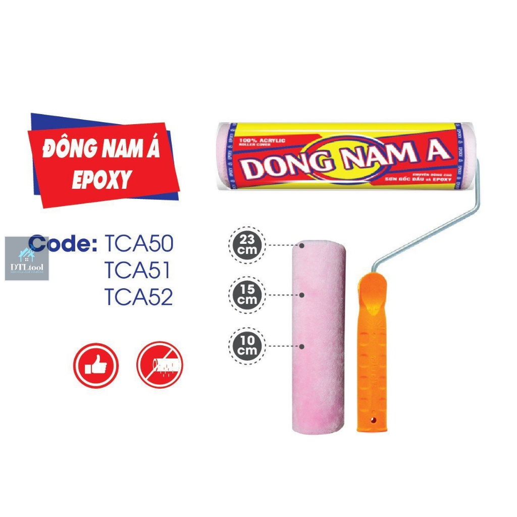 Rulo, Lô lăn sơn dầu, Lu lăn sơn Epoxy - Đông Nam Á 25cm