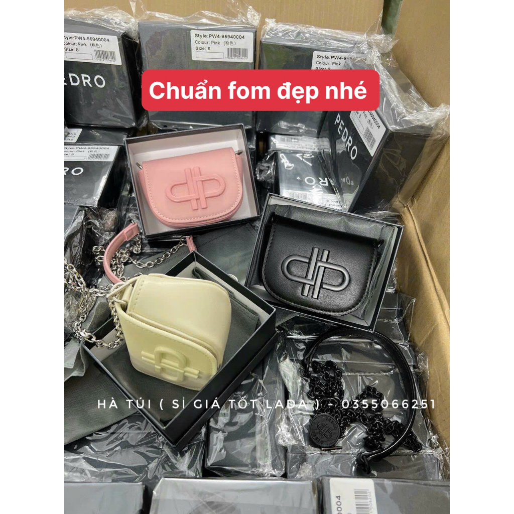 Túi mini nhỏ Pe dro đeo chéo dáng bầu số 8