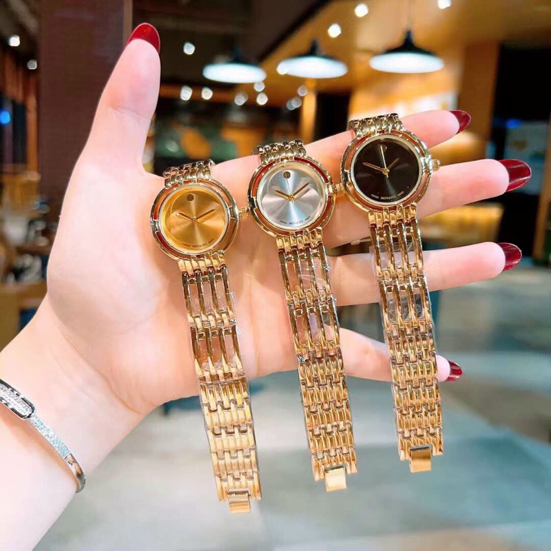 💐💐Đồng hồ nữ mặt tròn,  lắc kiền tay siêu sang ,thương hiệu MoVa.Do, size  30mm, chống nước