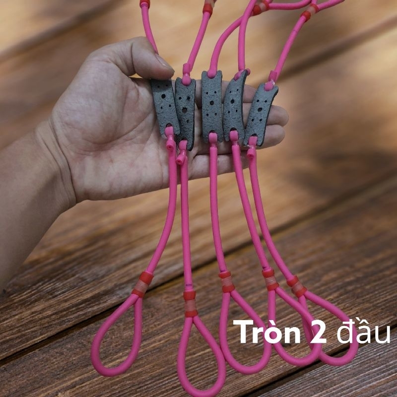 Dây tròn 1 chơi bi ná cao su màu ngẫu nhiên