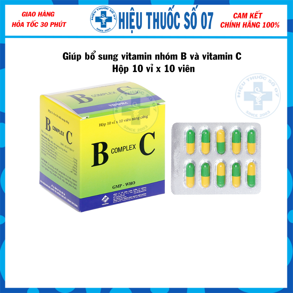 B Complex C bổ sung vitamin nhóm B và vitamin C