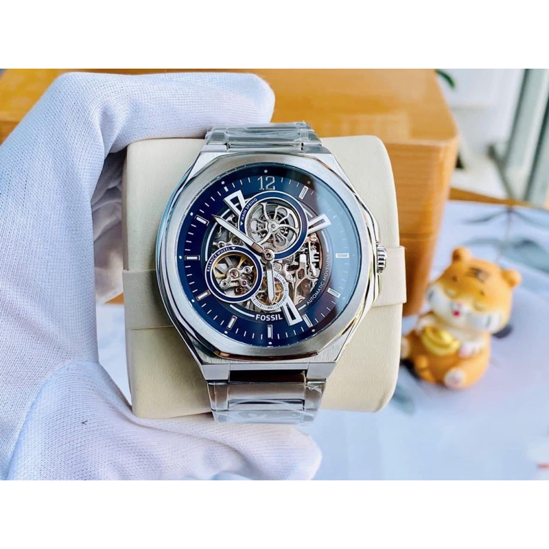 Đồng hồ nam Fossil dây thép không gỉ, kích thước 45mm