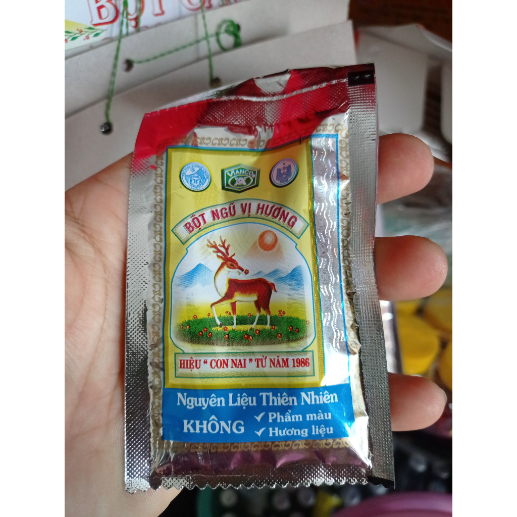 Bột Ngũ Vị Hương Hiệu Con nai Việt Ấn gói nhỏ 3.5g