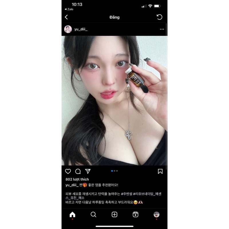 - Tinh chất tế bào gốc nhau thai cuống rốn Juvencell Micropoints Premium Bio Ampoule