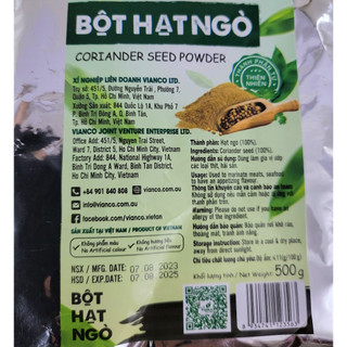 [Gói 500g (VIỆT ẤN)] BỘT HẠT NGÒ [VN] VIANCO Coriander seed powder