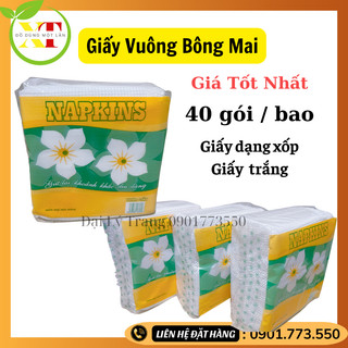 40 gói giấy vuông bông mai giá rẻ