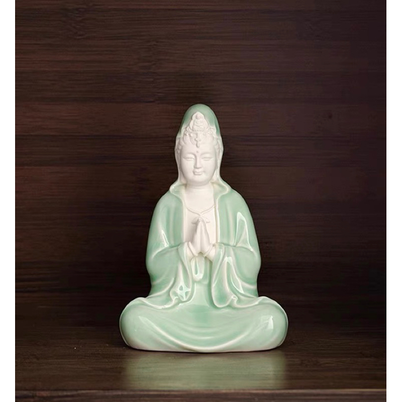 Tượng Phật Quan Âm Mini 14cm Để Bàn Nhiều Màu