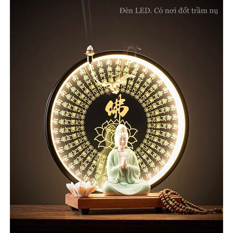 Tượng Phật Quan Âm Mini 14cm Để Bàn Nhiều Màu