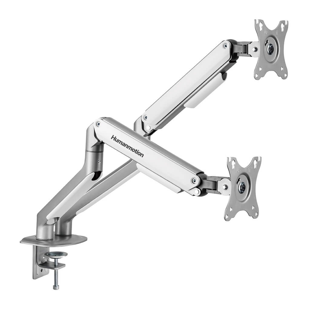 GIÁ TREO MÀN HÌNH HUMAN MOTION T6 PRO DUAL WHITE