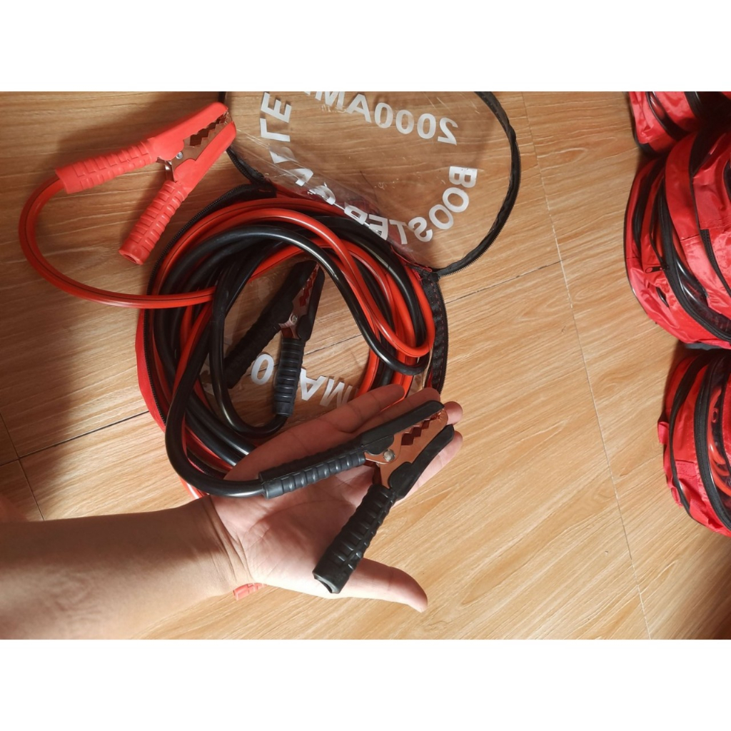 Dây Câu Bình Ắc Quy Ô Tô  - Dây Câu Bình Điện Ắc Quy Ô Tô dài 4 Mét - Dây Kích Bình Ắc Quy Ô Tô