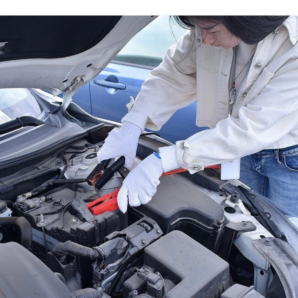 Dây Câu Bình Ắc Quy Ô Tô  - Dây Câu Bình Điện Ắc Quy Ô Tô dài 4 Mét - Dây Kích Bình Ắc Quy Ô Tô