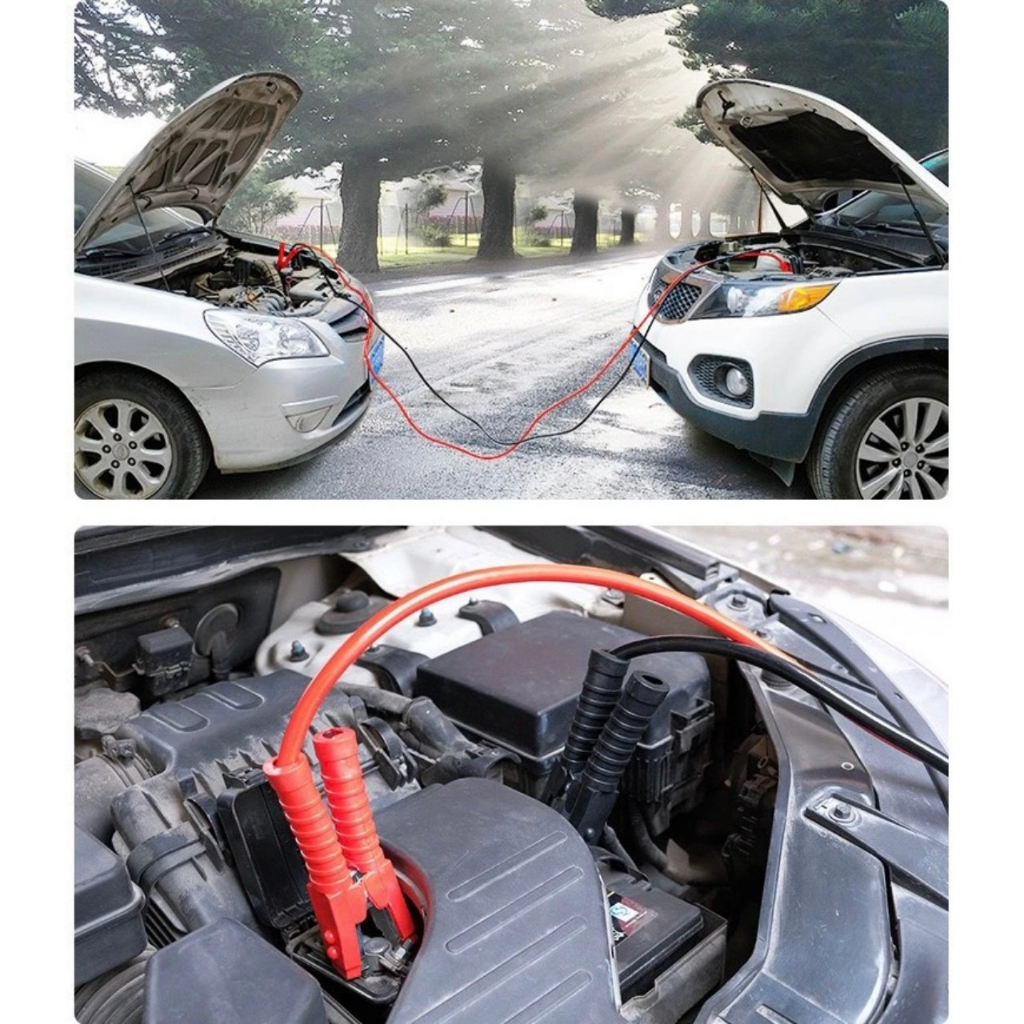 Dây Câu Bình Ắc Quy Ô Tô  - Dây Câu Bình Điện Ắc Quy Ô Tô dài 4 Mét - Dây Kích Bình Ắc Quy Ô Tô