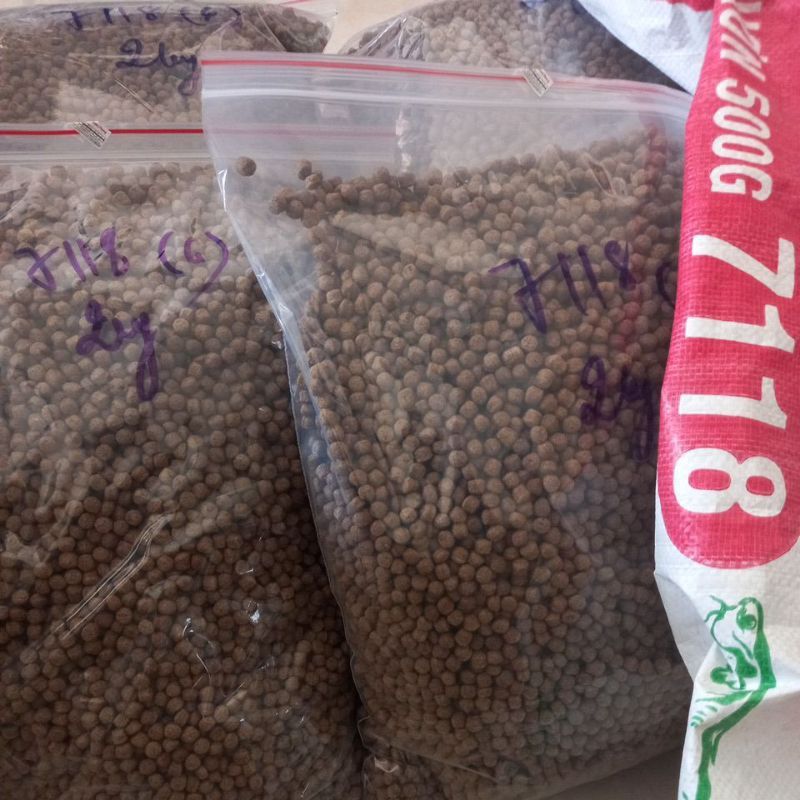 1kg cám cá Hà Lan 7118,7005,F918 cho cá tạp, mồi câu giá tốt nhất