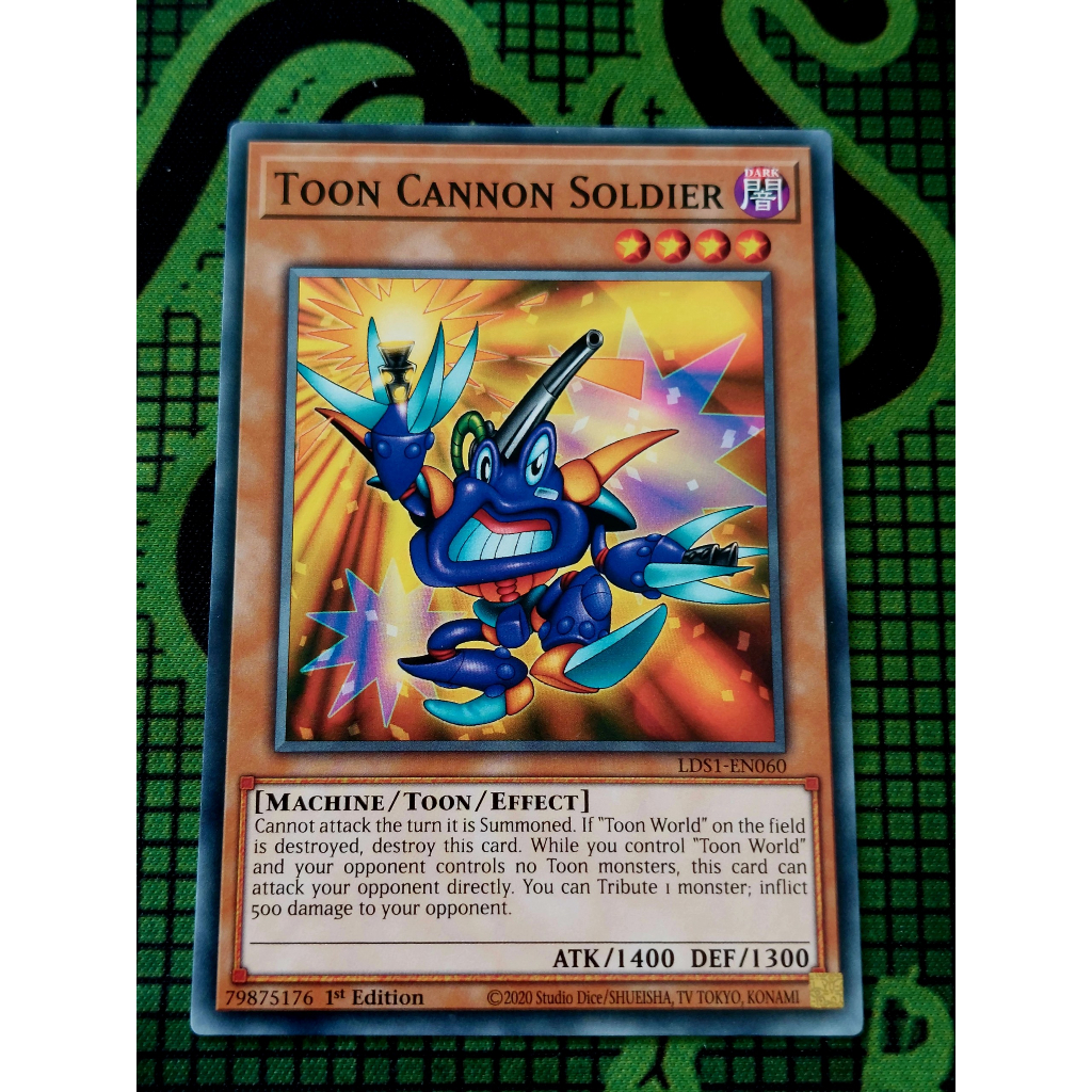Thẻ Bài Mint90 Yugioh Monster Toon Cannon Soldier - LDS1-EN060 - Common