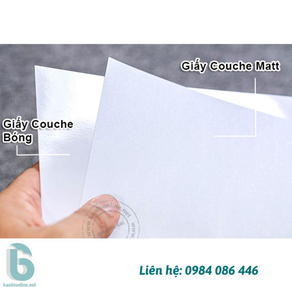 100 TỜ GIẤY  C.150GSM - 300GSM | GIẤY COUCHE KHÔNG PHÙ HỢP CHO IN MỰC NƯỚC - BAOBIONLINE