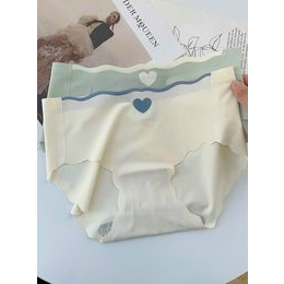 Quần Lót Nữ Đúc Su Thun Lạnh Viền Sóng gợi cảm không đường viền họa tiết trái tim