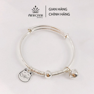 Vòng Bạc Mix Mèo Ú Cho Bé - Minh Canh Jewelry