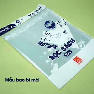 Bọc sách nylon hồng hà 3269 tập 10 chiếc