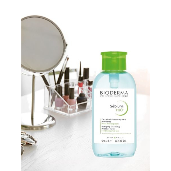 Nước tẩy trang nắp nhấn Bioderma H2O - 500ml