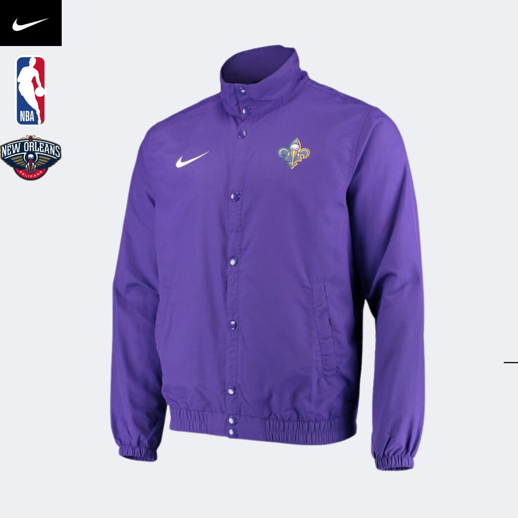 NIKE CHÍNH HÃNG - Áo khoác thể thao nam Nike NBA New Orleans Pelicans City Edition Jacket - Purple