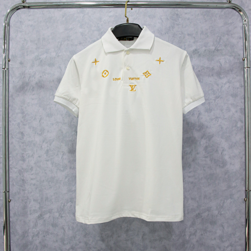 Áo phông LV hoa lá cành phối Màu họa tiết 3D 2 màu đen trắng - Áo lv nam nữ siêu cấp vải cotton siêu đẹp thời trang