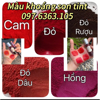 màu khoáng son tint (tan nước)-nguyên liệu làm mỹ phẩm handmade