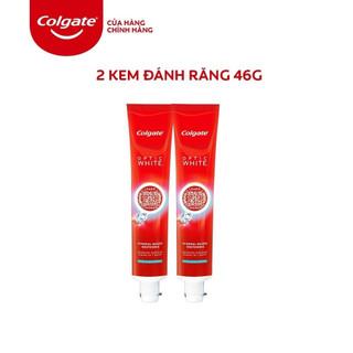  Bộ 2 kem đánh răng Colgate làm trắng & sáng răng Optic White 46g