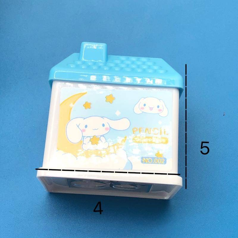 Gọt bút chì họa tiết hoạt hình Sanrio Family, Kuromi, Cinnamoroll, Hello Kitty, Pompom Purin