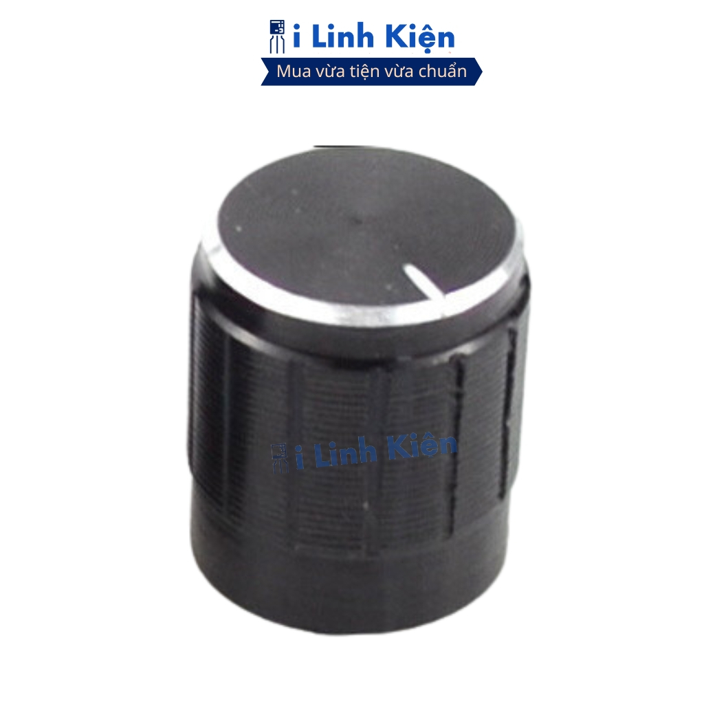 Núm chiết áp nhôm WH148 màu đen 15x17mm đảm bảo chất lượng ilinhkien
