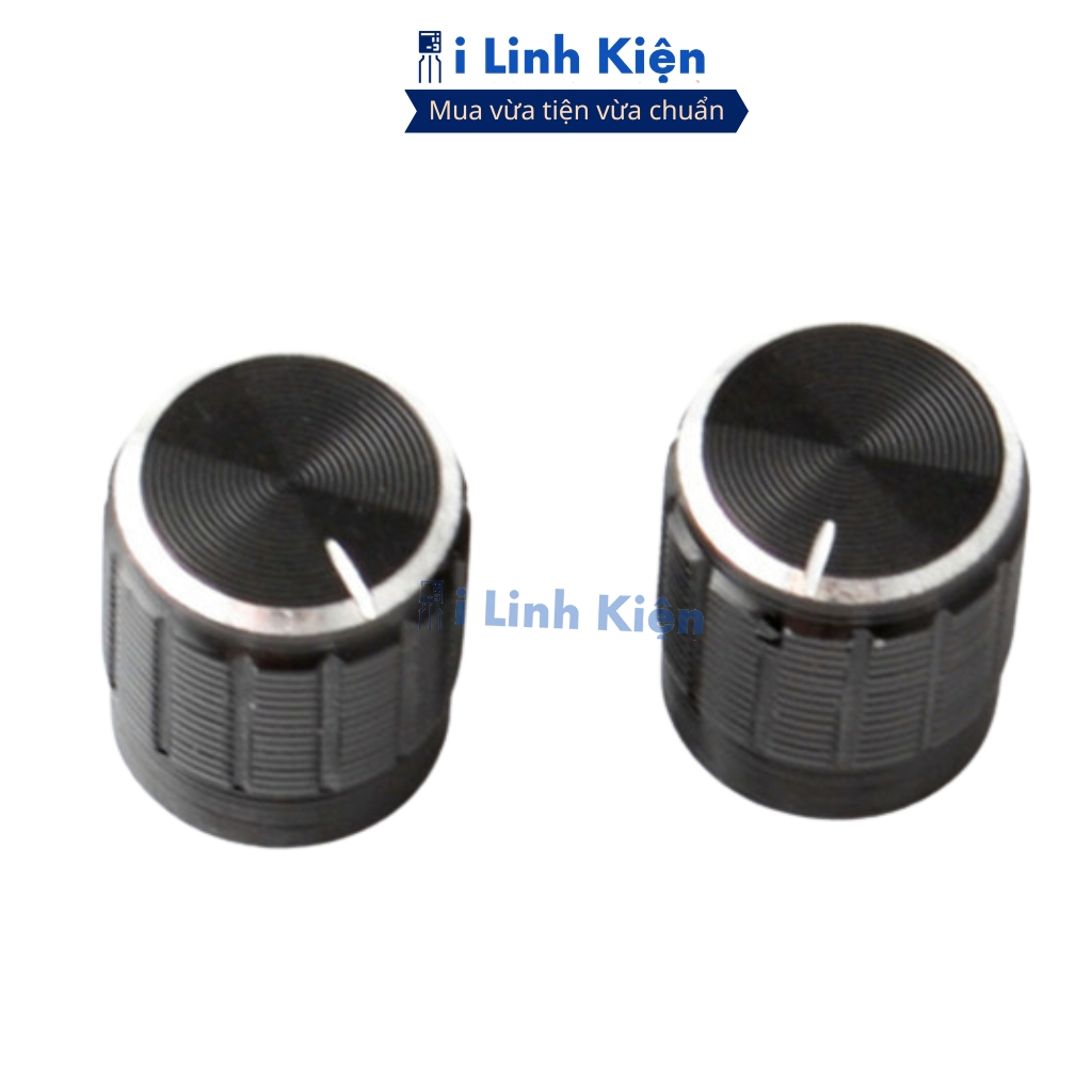 Núm chiết áp nhôm WH148 màu đen 15x17mm đảm bảo chất lượng ilinhkien