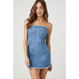 Váy đầm bò, đầm quây cúp ngực đầm jeans, váy denim ngắn ôm body