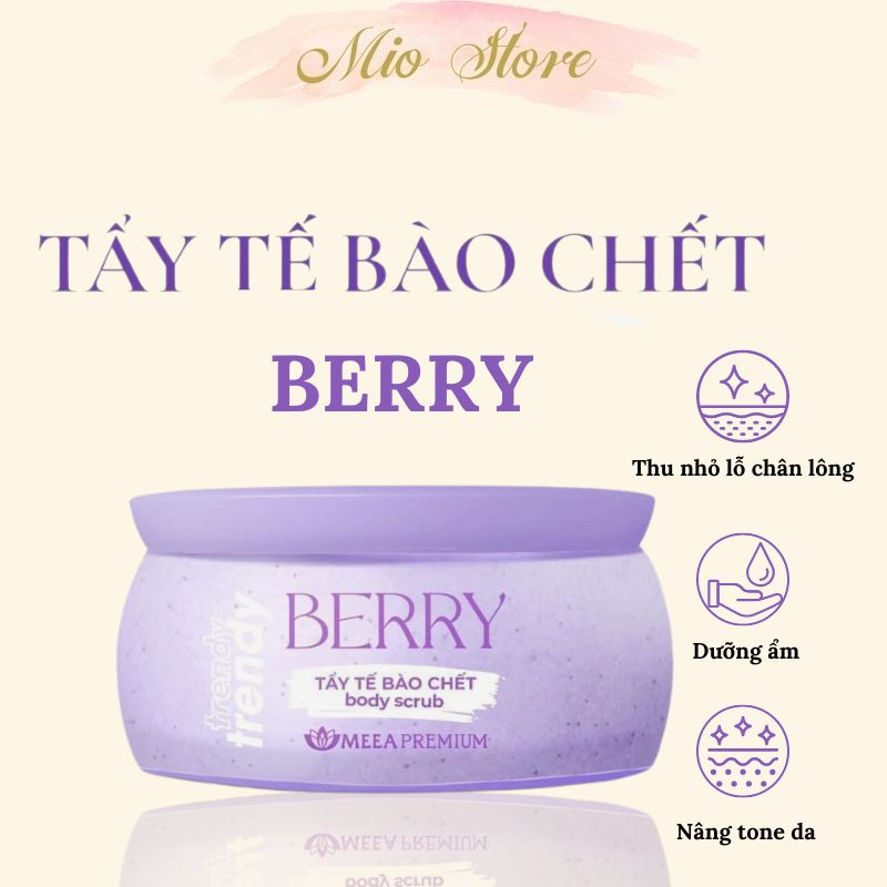 Tẩy da chết body, tẩy tế bào chết body Trendy body scrub dưỡng ẩm toàn thân