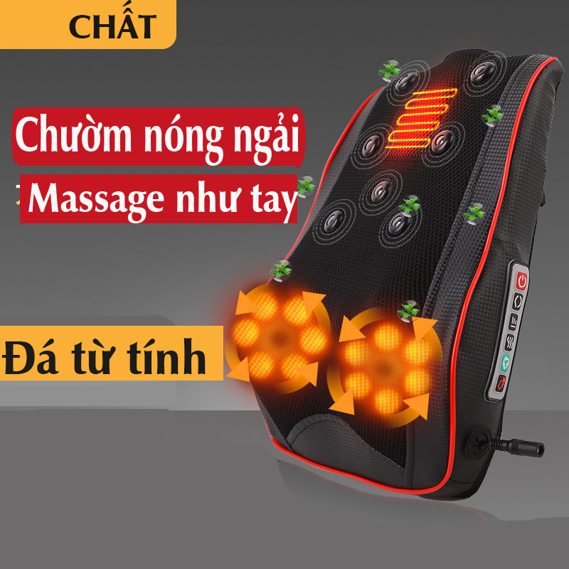 Gối massage hồng ngoại cổ vai gáy lưng D331