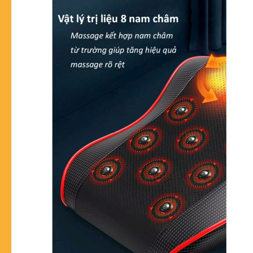 Gối massage hồng ngoại cổ vai gáy lưng D331