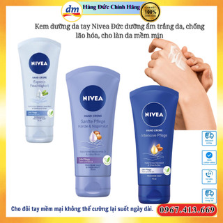 Kem dưỡng da tay Nivea Đức dưỡng ẩm trắng da, chống lão hóa, cho làn da mềm mịn