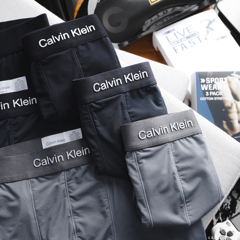 Boxer nam dư xịn cotton lạnh dệt lỗ kim thông thoáng , Quần sịp đùi thun lạnh đai mềm bigsize - unny