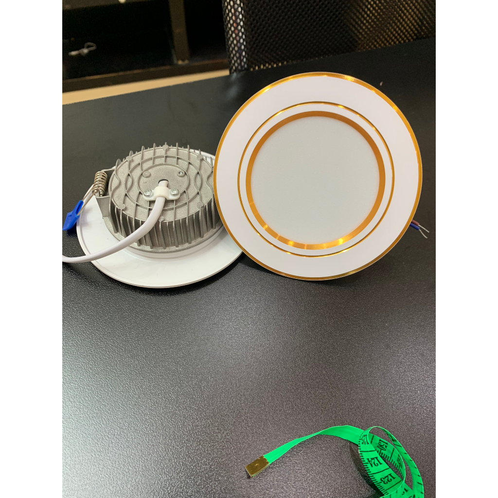 MÃ 03 Đèn Led Âm Trần Đế Đúc Đế Tản liền , Bóng Đèn Mắt Trâu 9W3 Màu Φ76/90 3000k/6000k/45000k