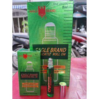 Dầu gió xanh dạng lăn ,dầu gió1598 hiệu con ó Eagle Brand External Analgesic Penetrating Pain Relief 8ml
