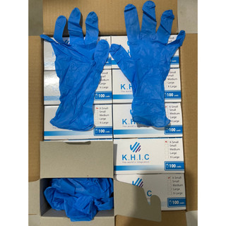 Găng tay y tế Nitrile Progloves xanh/đen/trắng, size XS/S/M/L/XL