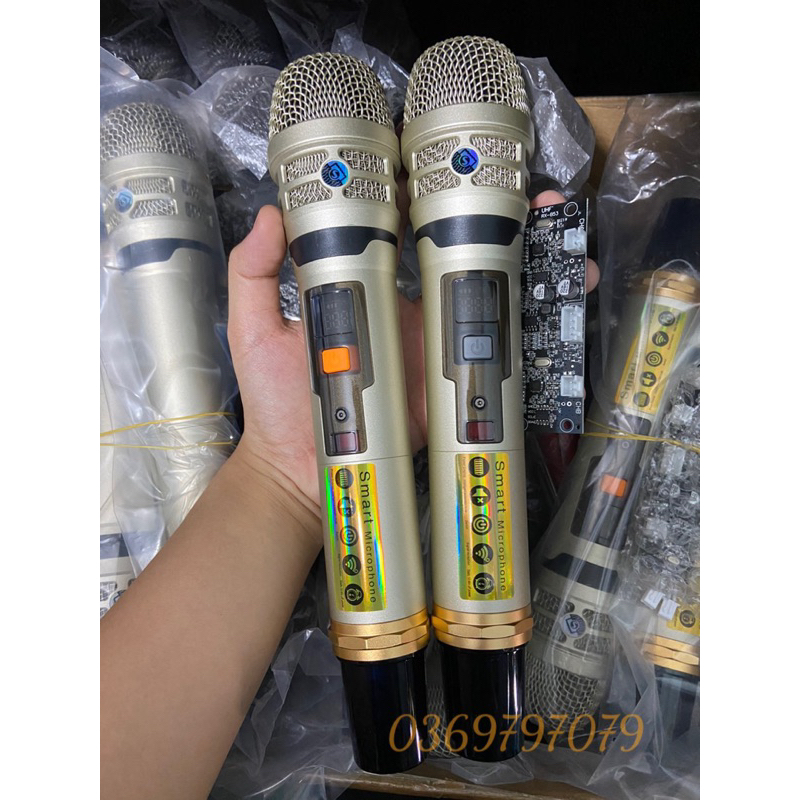 TAY MICRO MIC LOA KÉO UGX21 UHF KIM LOẠI CAO CẤP - CHỐNG HÚ TỐT, HÚT ÂM NHẸ