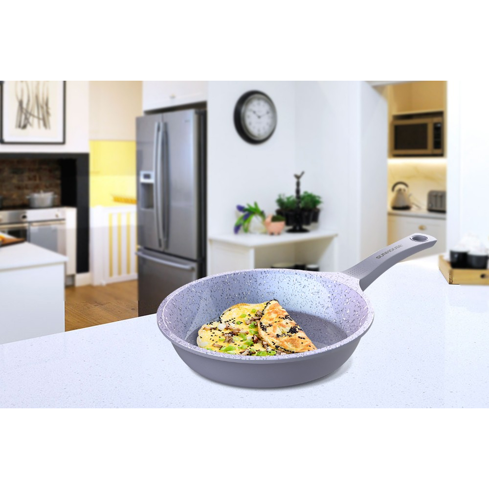 CHẢO CHIÊN SIÊU BỀN VÂN ĐÁ ĐÁY TỪ SUNHOUSE MAMA SHG1128MMA