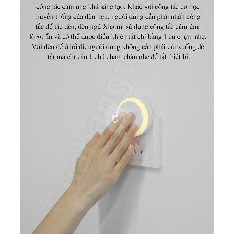Đèn đêm dạng cắm XM Mijia MJYD04YL -Đèn ngủ cảm biến Mijia 2019 BH3