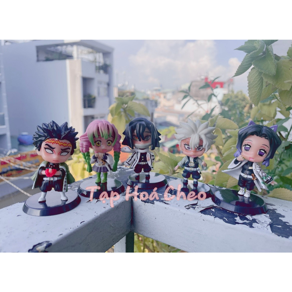 Mô hình Demon Slayer 10 Nhân Vật Thanh Gươm Diệt Quỷ , cao 7-8cm - Figure Kimetsu No Yaiba - No Box