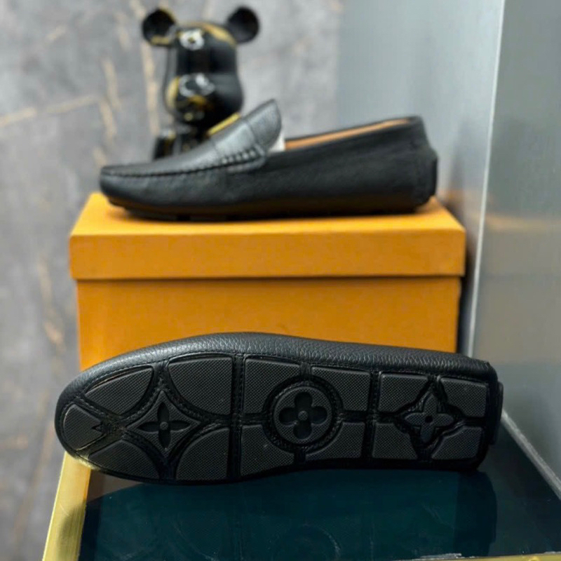 Giày lười nam da bò LV bản khoá cao cấp mới nhất 2023