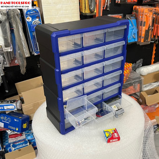 Tủ đựng linh kiện 18 ngăn TACTIX A018 47.5 x 38.5 x 16.2 cm ( HÃNG ĐỔI MODEL WORKPRO WP283011)