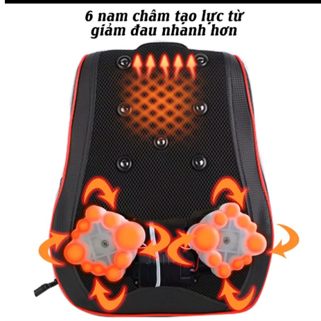 Gối massage hồng ngoại cổ vai gáy lưng D331