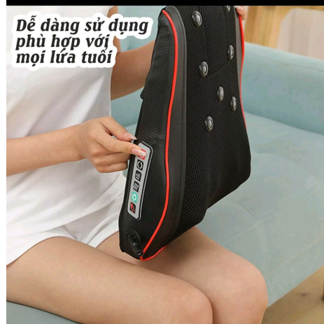 Gối massage hồng ngoại cổ vai gáy lưng D331