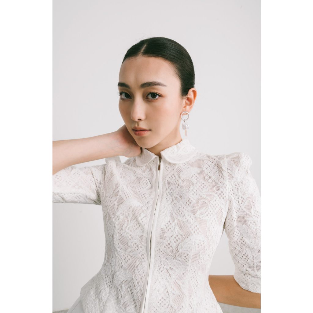 Áo Jacket Lửng Và Chân Váy Xòe Xếp Ly Nữ White Ant ERA MID LENGTH PLEATED SKIRT 110500001.001